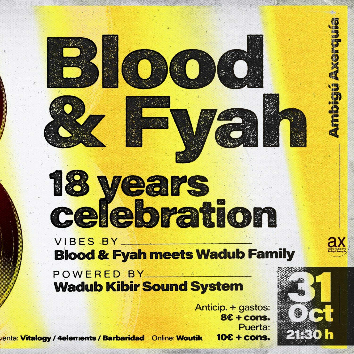 BLOOD & FYAH 18 years celebration en Cordoba