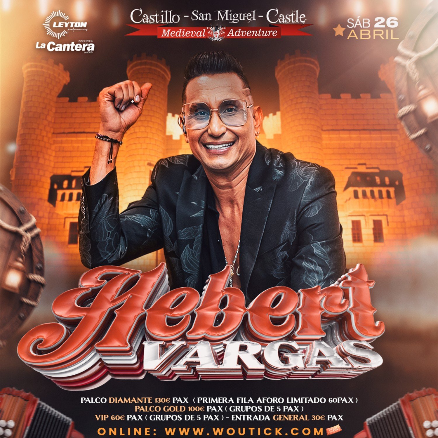 Hebert Vargas Sentimiento Vallenato en Tenerife