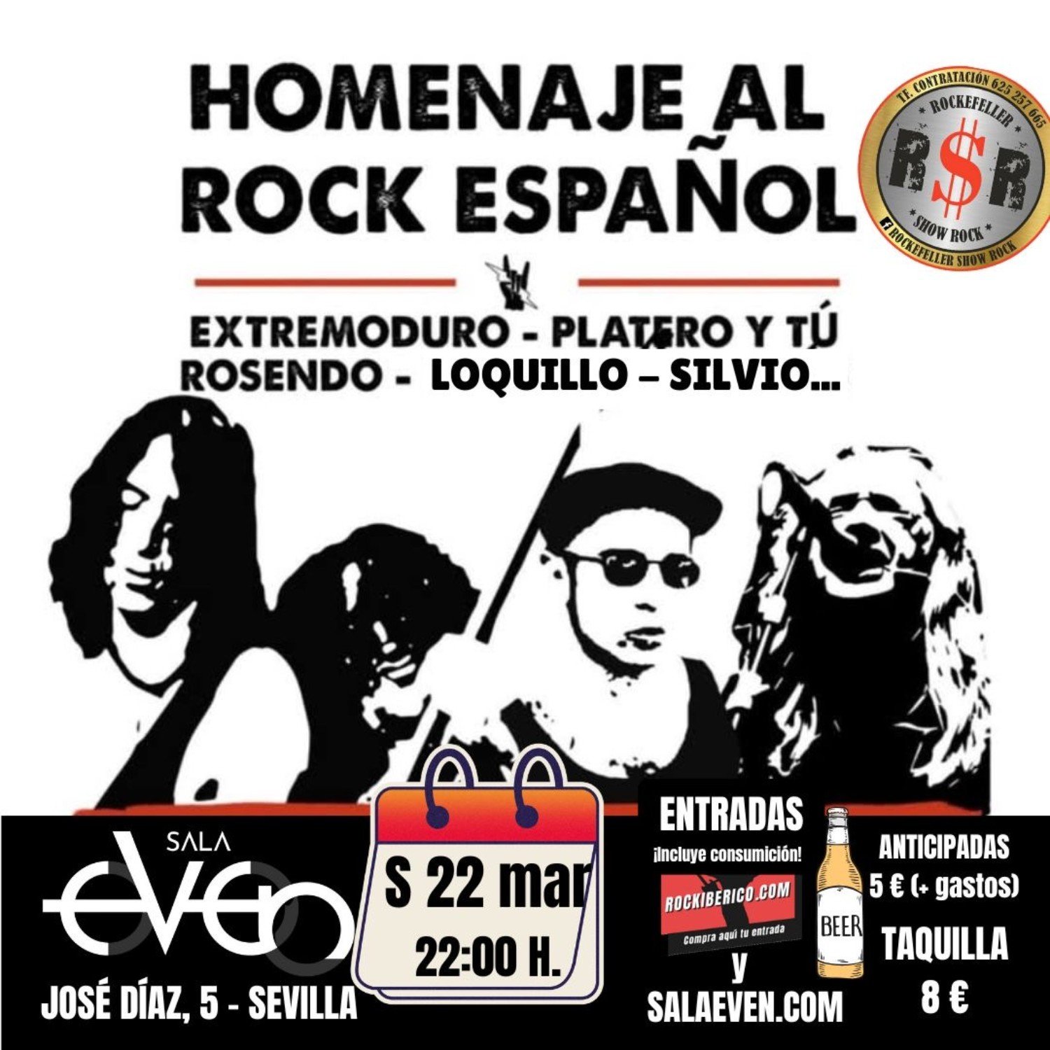 HOMENAJE AL ROCK ESPAÑOL en Sevilla