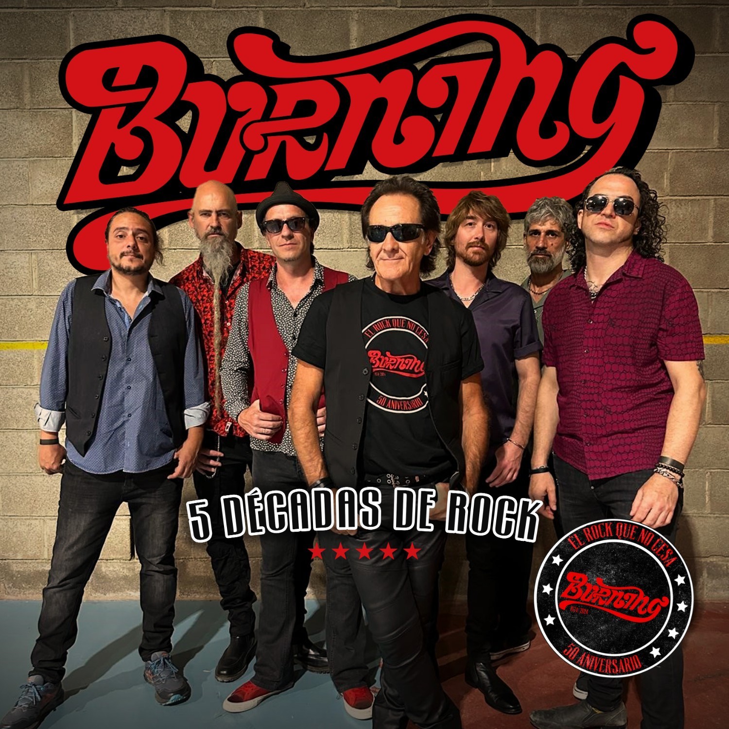 Burning en Murcia, 5 décadas de Rock