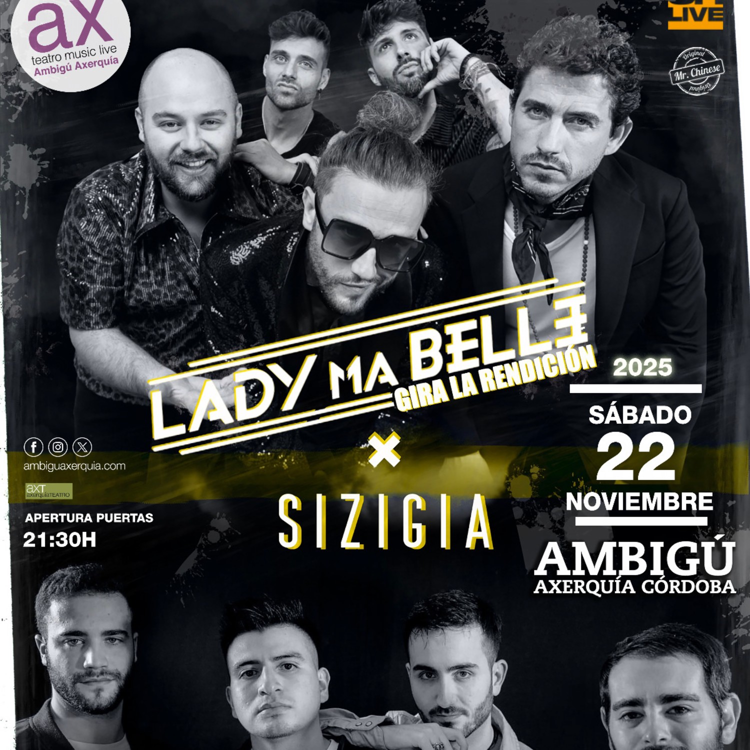 LADY MA BELLE en concierto en Córdoba