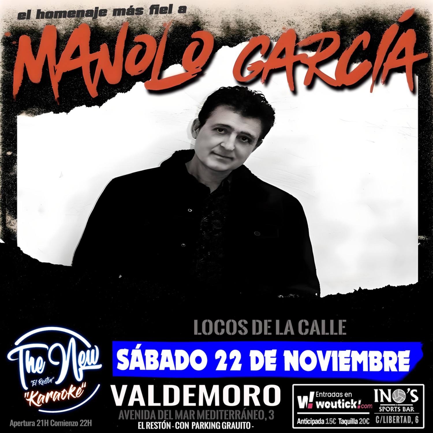 Manolo García LOCOS DE LA CALLE en Valdemoro