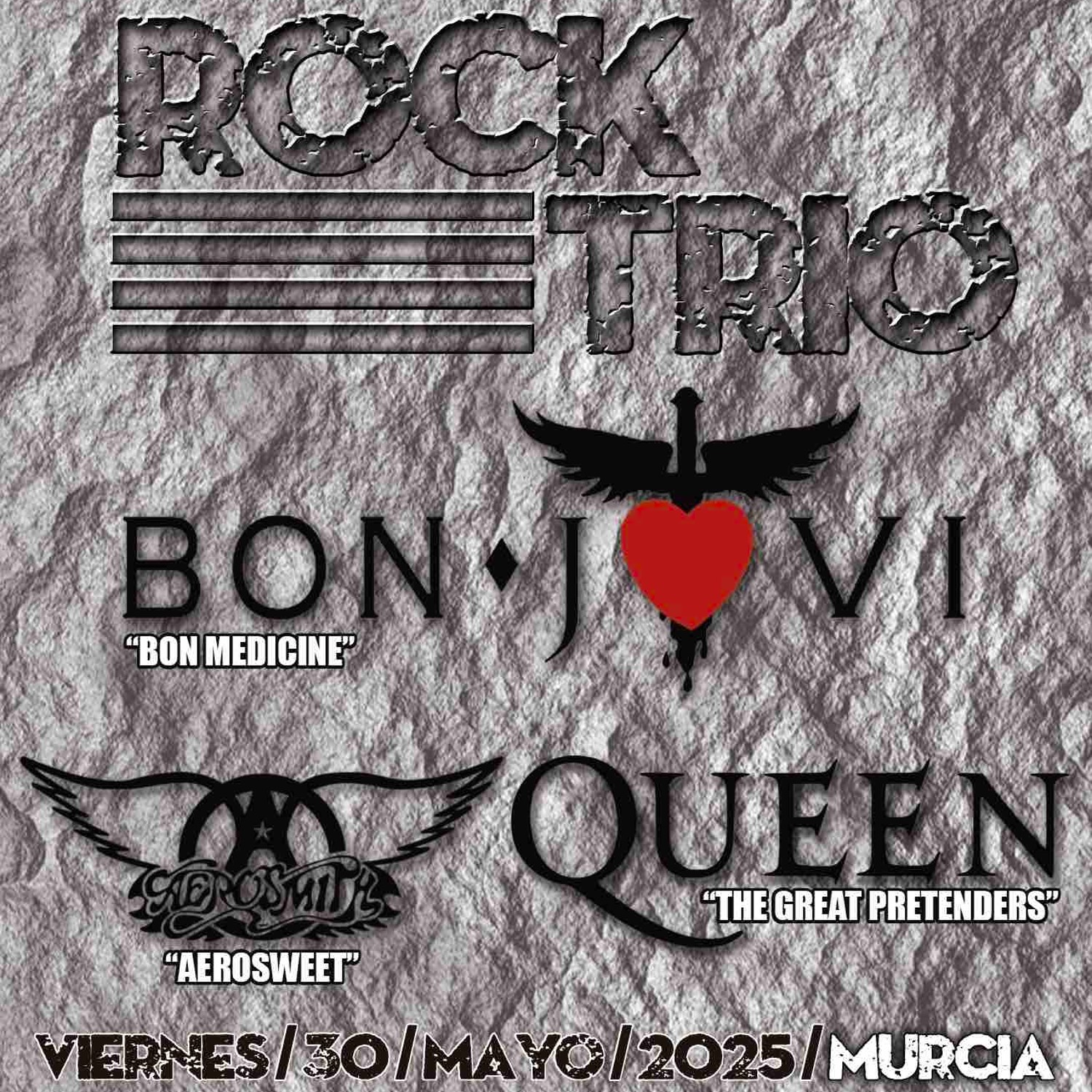 ROCK TRIO - Bon Jovi, Queen & Aerosmith (Murcia)