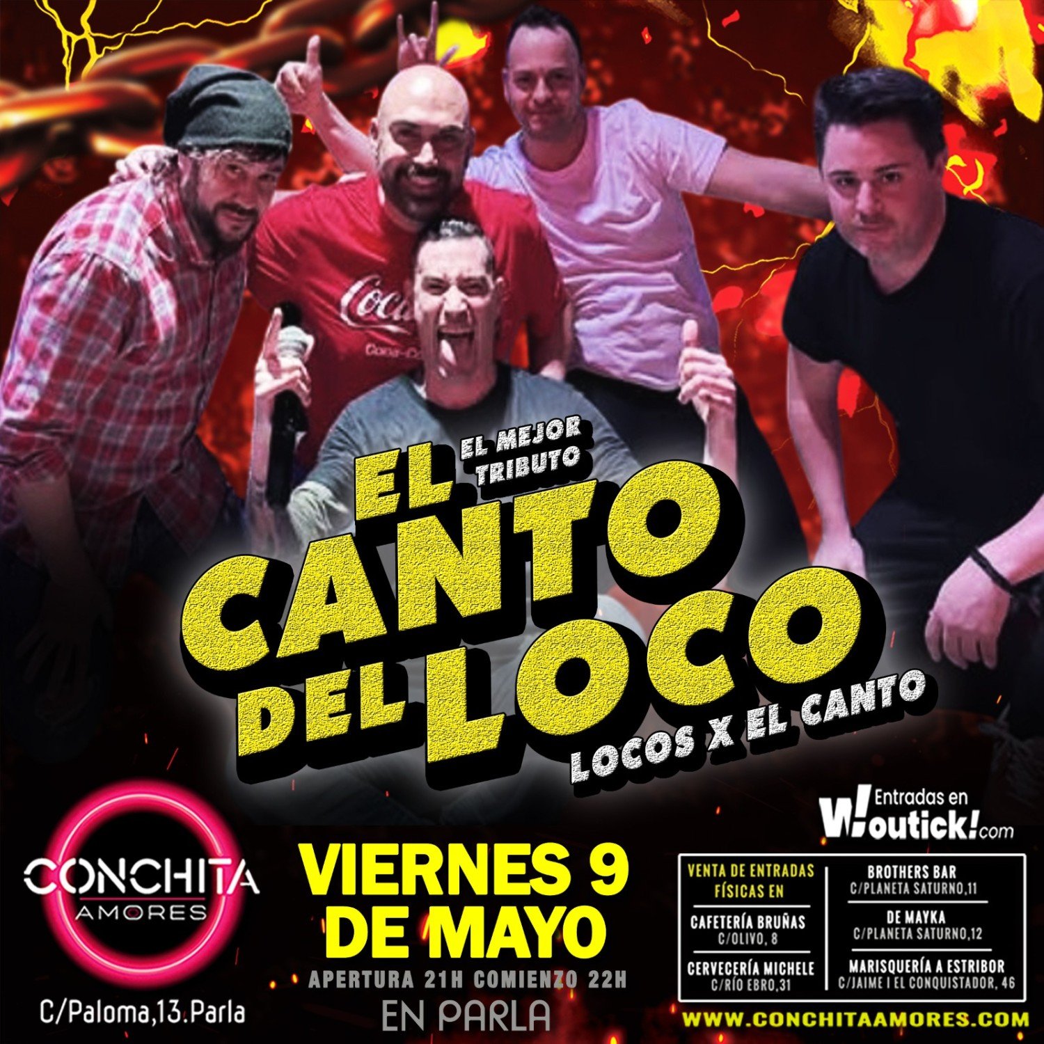 Tributo el canto del loco en parla