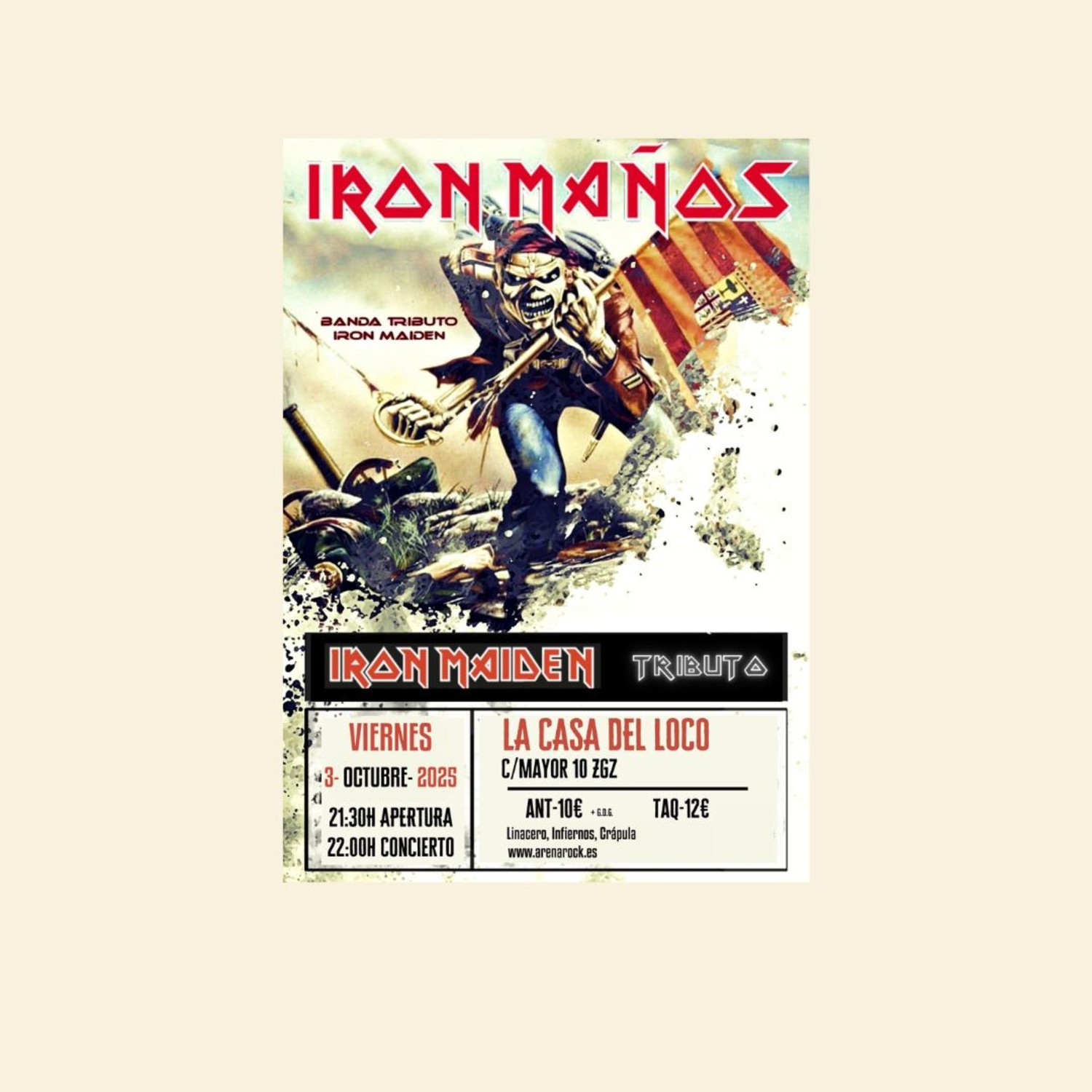 IRON MAÑOS- TRIBUTO IRON MAIDEN