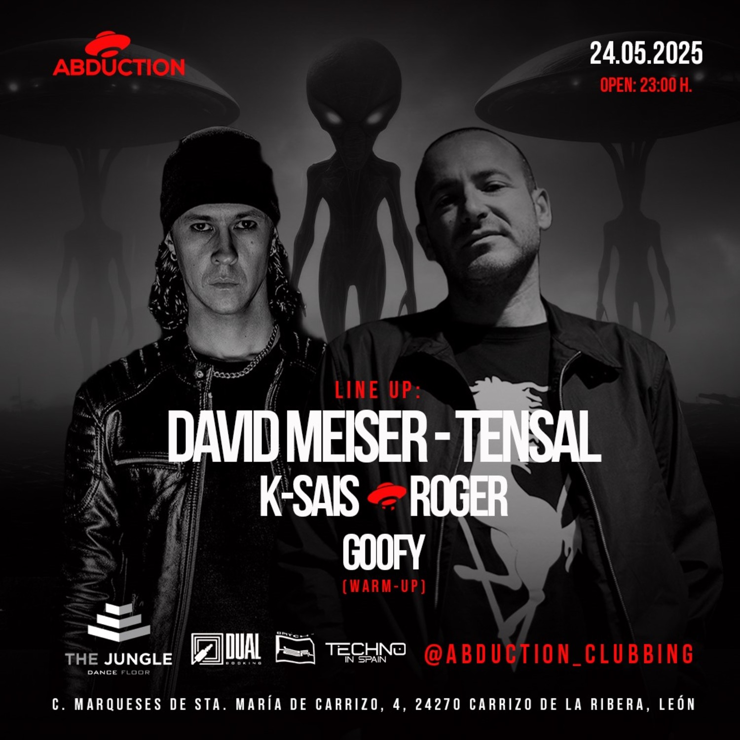 ABDUCTION invites TENSAL & DAVID MEISER