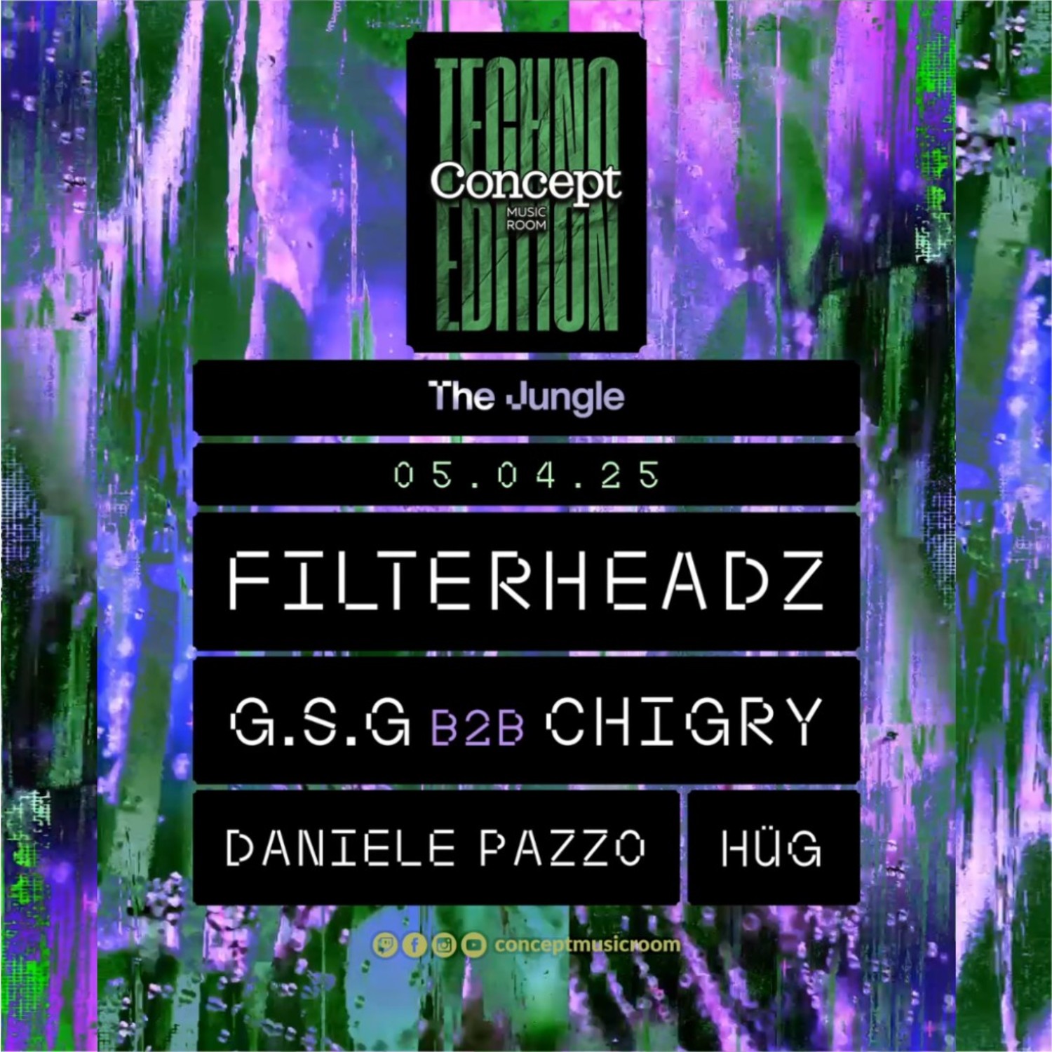 CONCEPT MUSIC ROOM TECHNO EDITION invites FILTERHEADZ