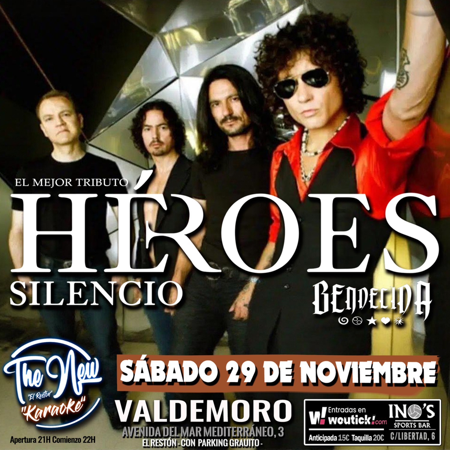 Héroes del Silencio tributo Bendecida en Valdemoro