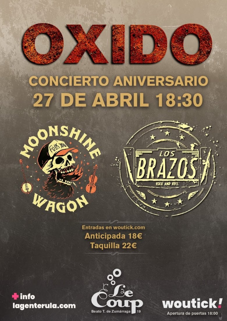 LOS BRAZOS + MOONSHINE WAGON - LE COUP - VITORIA