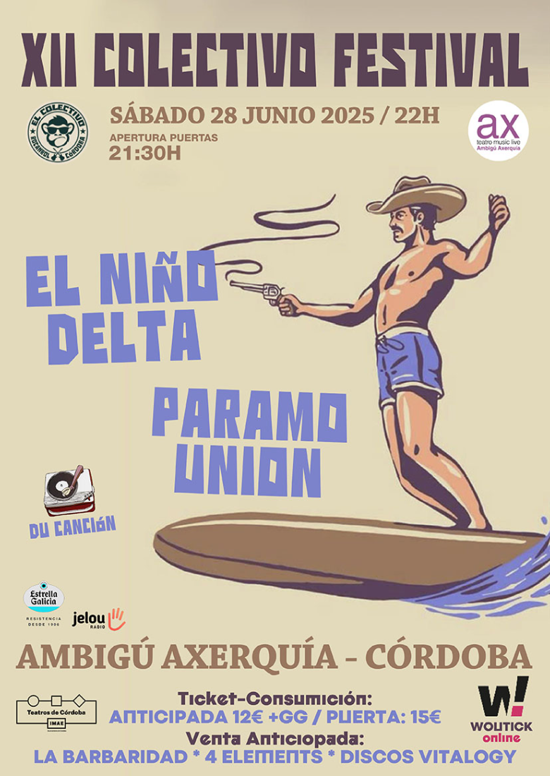 XII COLECTIVO FESTIVAL EN CÓRDOBA: NIÑO DELTA + PARAMO UNION