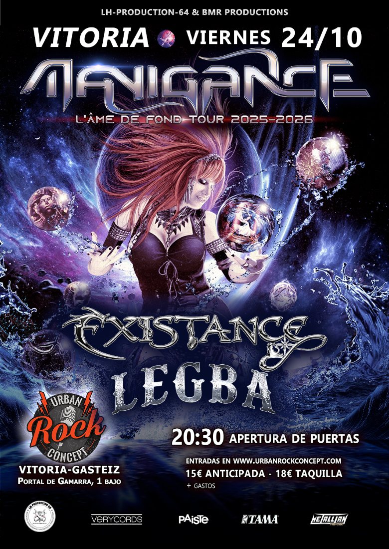 MANIGANCE + EXISTANCE + LEGBA en Vitoria