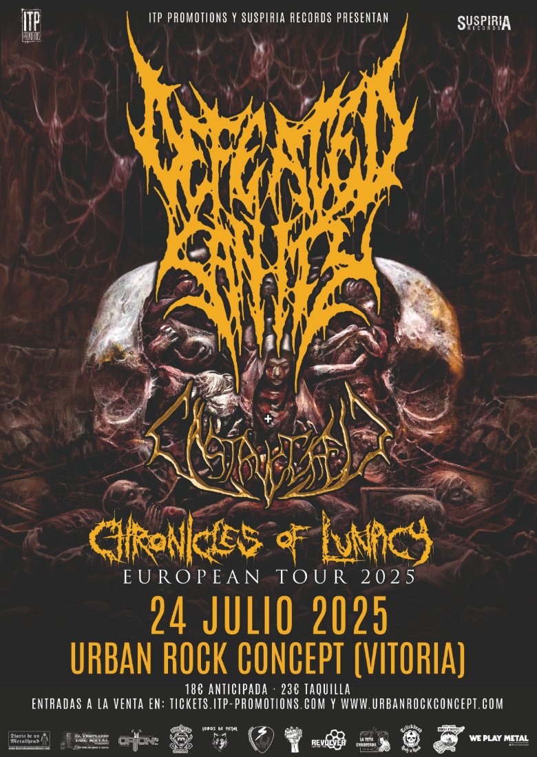 DEFEATED SANITY + UNSTRUCTURED en Vitoria