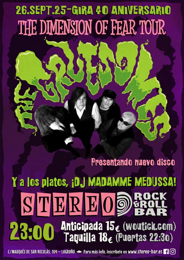The GRUESOMES ( 40 YEARS TOUR)+ DJ Madamme Medussa The GRUESOMES ( 40 YEARS TOUR)+ DJ Madamme Medussa