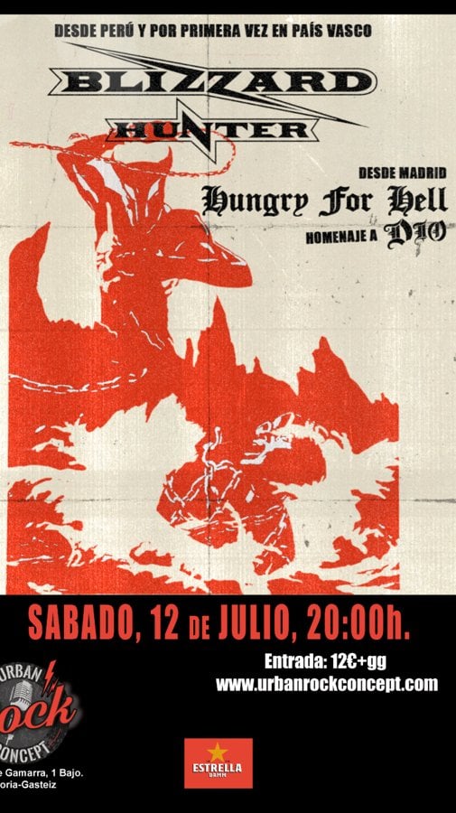 BLIZZARD HUNTER + HUNGRY FOR HELL (DIO) en Vitoria