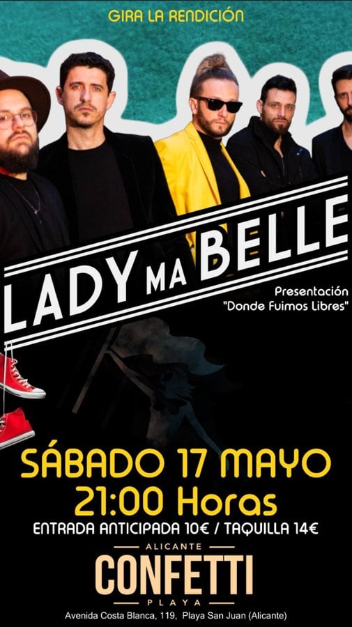 LADY MA BELLE en concierto en Alicante