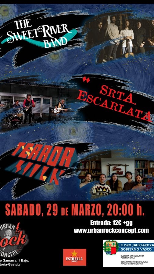 SRTA.ESCARLATA + THE SWEET RIVER BAND +TERROR MILK