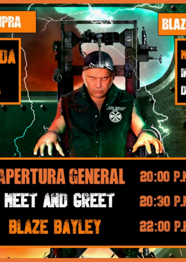 BLAZE BAYLEY EN SEVILLA (ÚNICA FECHA EN ESPAÑA) BLAZE BAYLEY EN SEVILLA (ÚNICA FECHA EN ESPAÑA)