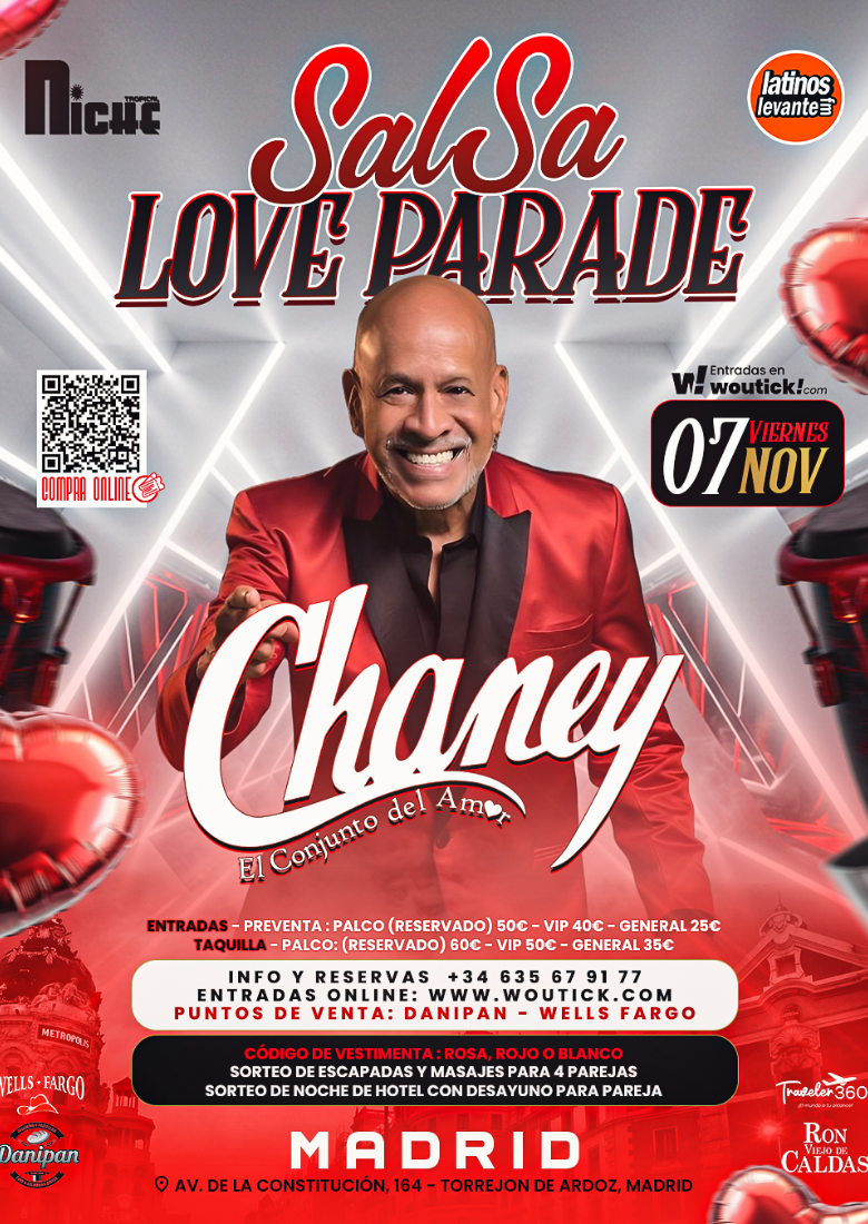Conjunto Chaney en Sala Niche Madrid Conjunto Chaney en Sala Niche Madrid
