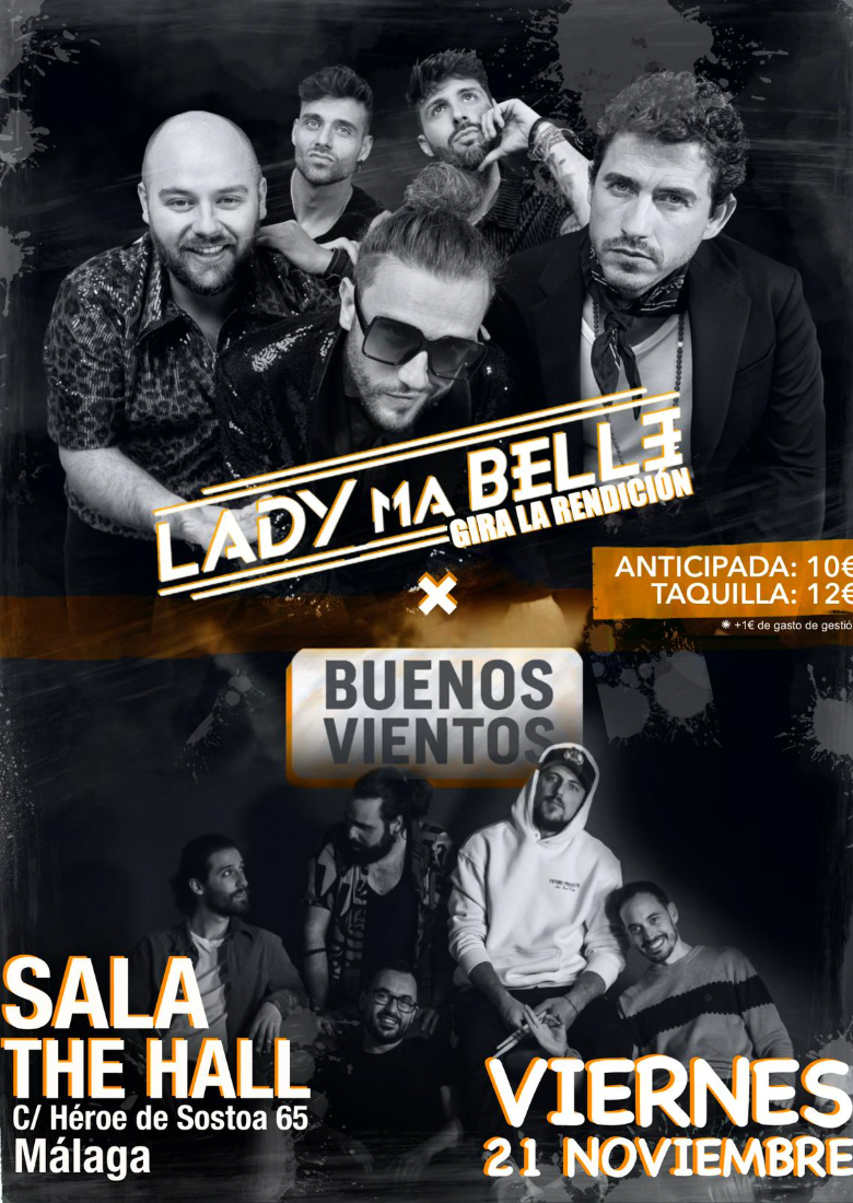 LADY MA BELLE en concierto tardeo en Málaga