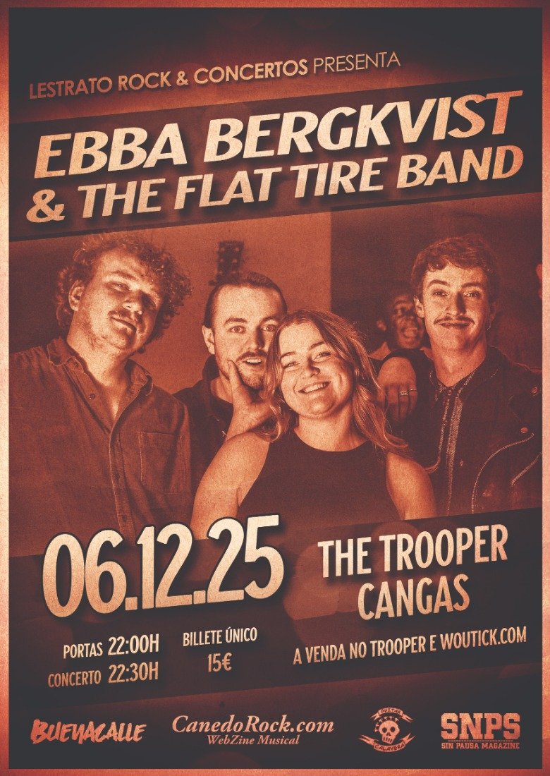 ★ EBBA BERGKVIST & THE FLAT TIRE BAND en The Trooper (Cangas) ★