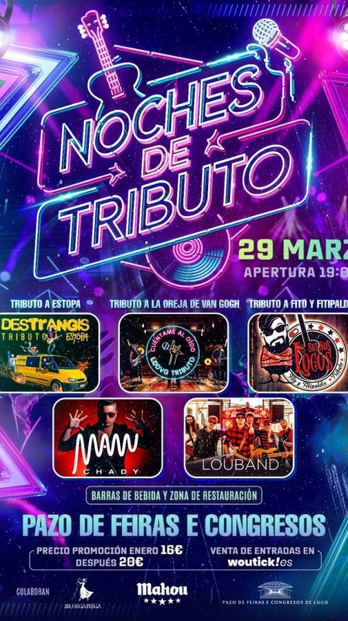 NOCHE DE TRIBUTOS - LUGO