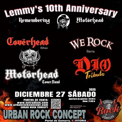 COVËRHEAD (Tributo a Motörhead) + WE ROCK (Tributo a Dio)