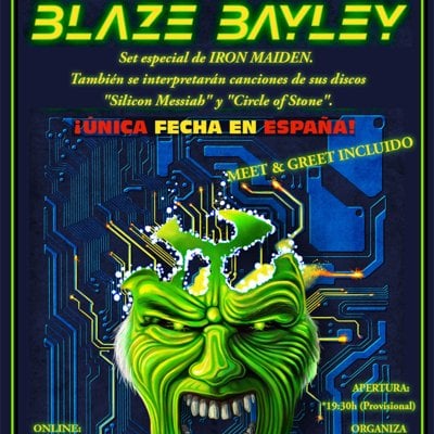 BLAZE BAYLEY EN SEVILLA (ÚNICA FECHA EN ESPAÑA)