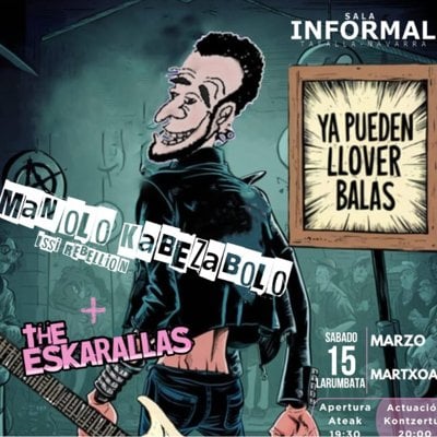 Manolo Kabezabolo + The Eskarallas en Tafalla