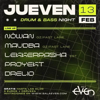 JUEVEN DNB en Sala Even, Sevilla