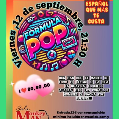 FIESTA PRE-FERIAS CON FÓRMULA POP